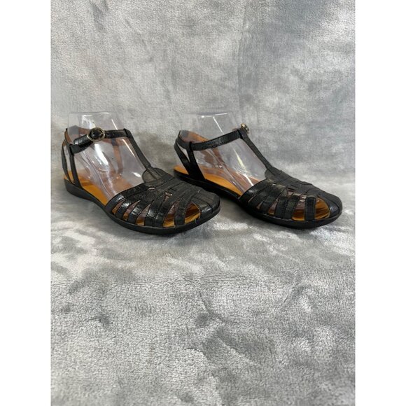 Baretraps Womens Shoes 6.5M  Ellary Black buckeled strap Sandals - Picture 7 of 16